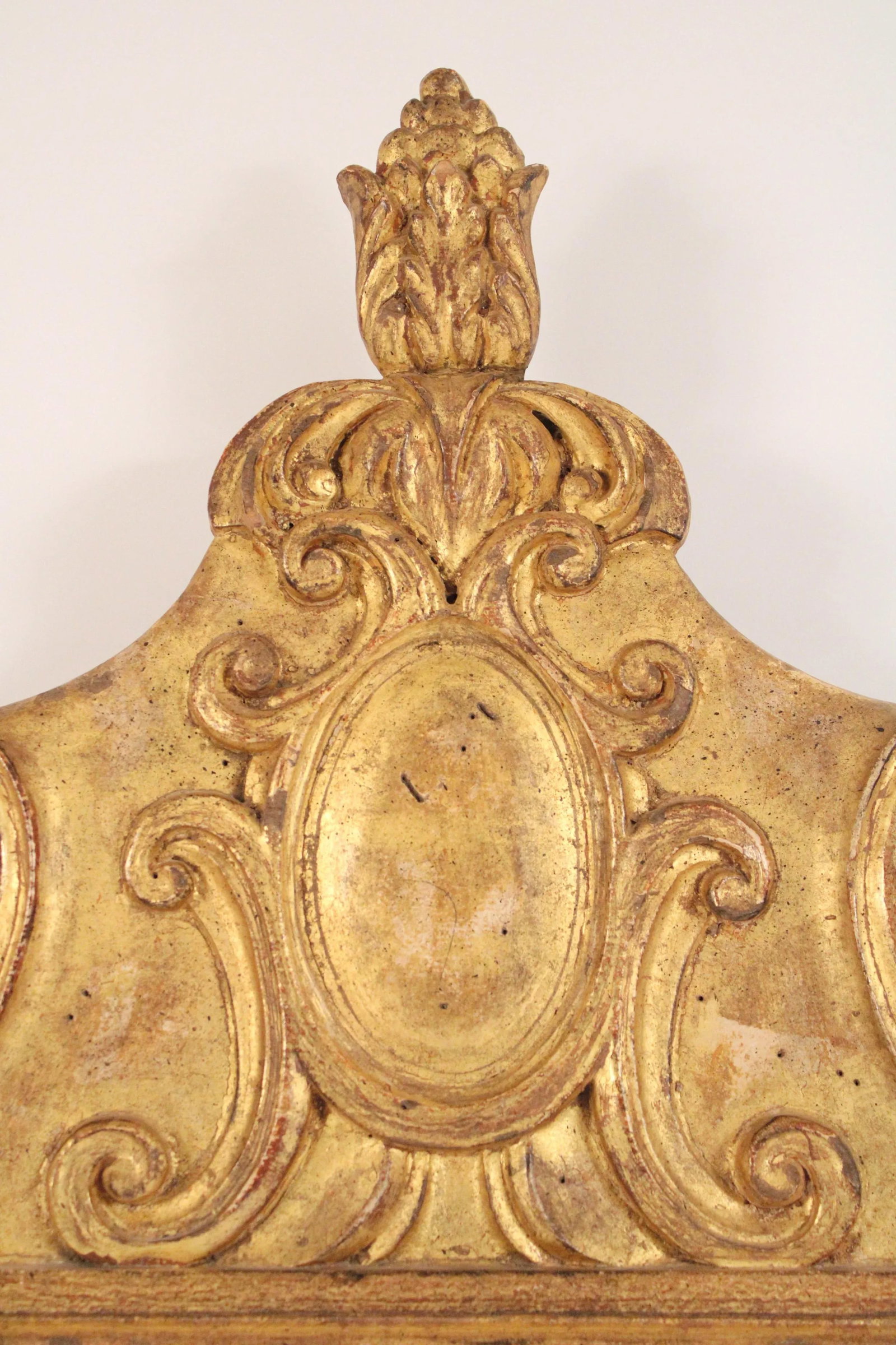 Baroque Style Gilt Wood Mirror - 6