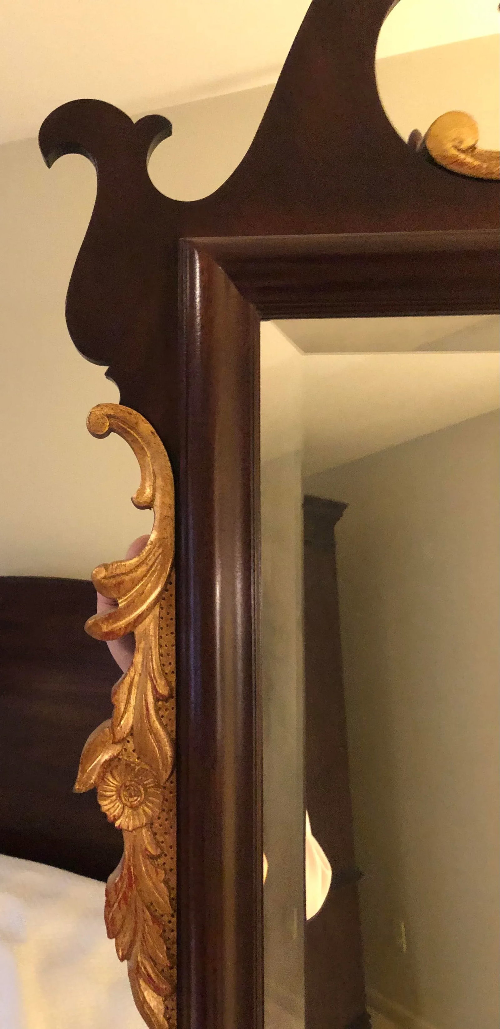Henredon Mahogany Gold Gilt Mirror - 10