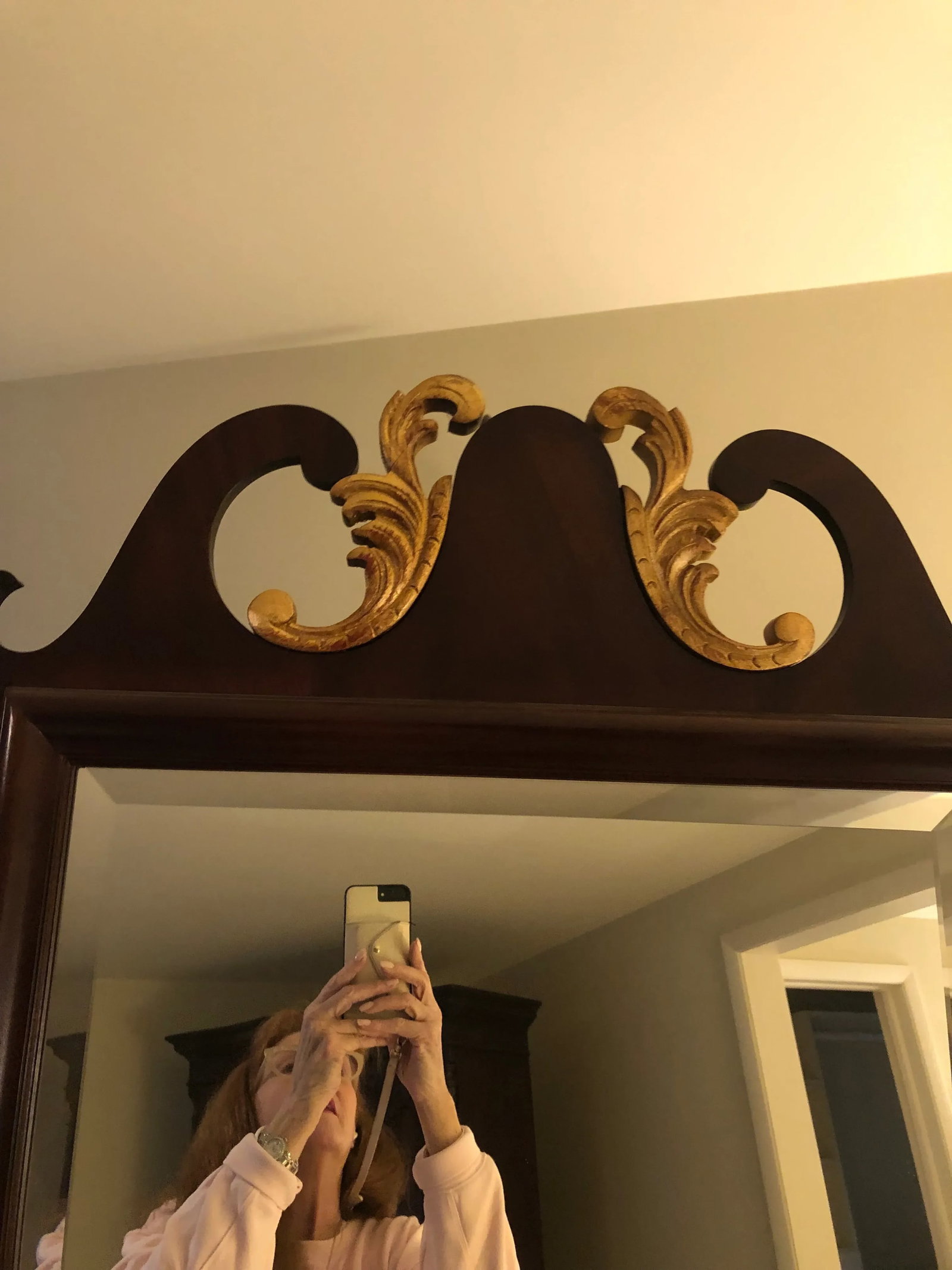 Henredon Mahogany Gold Gilt Mirror - 9