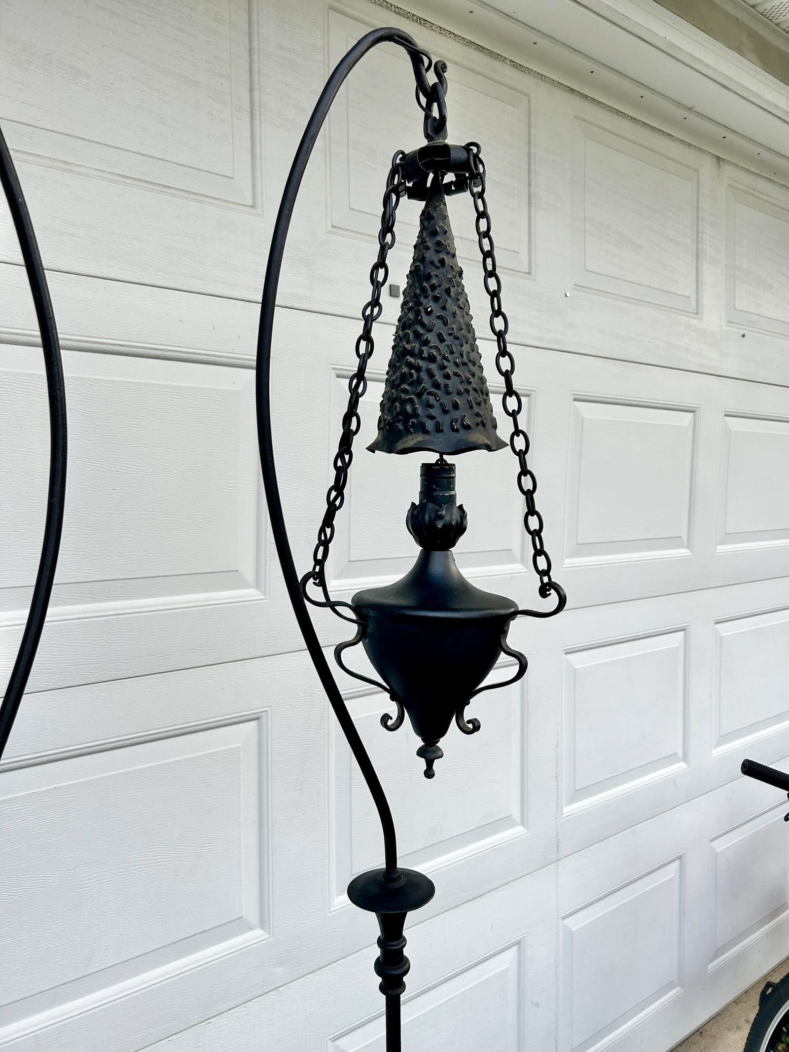 Set of Two Early 20th Century Spanish Revival Metal Floor Lamps - 2