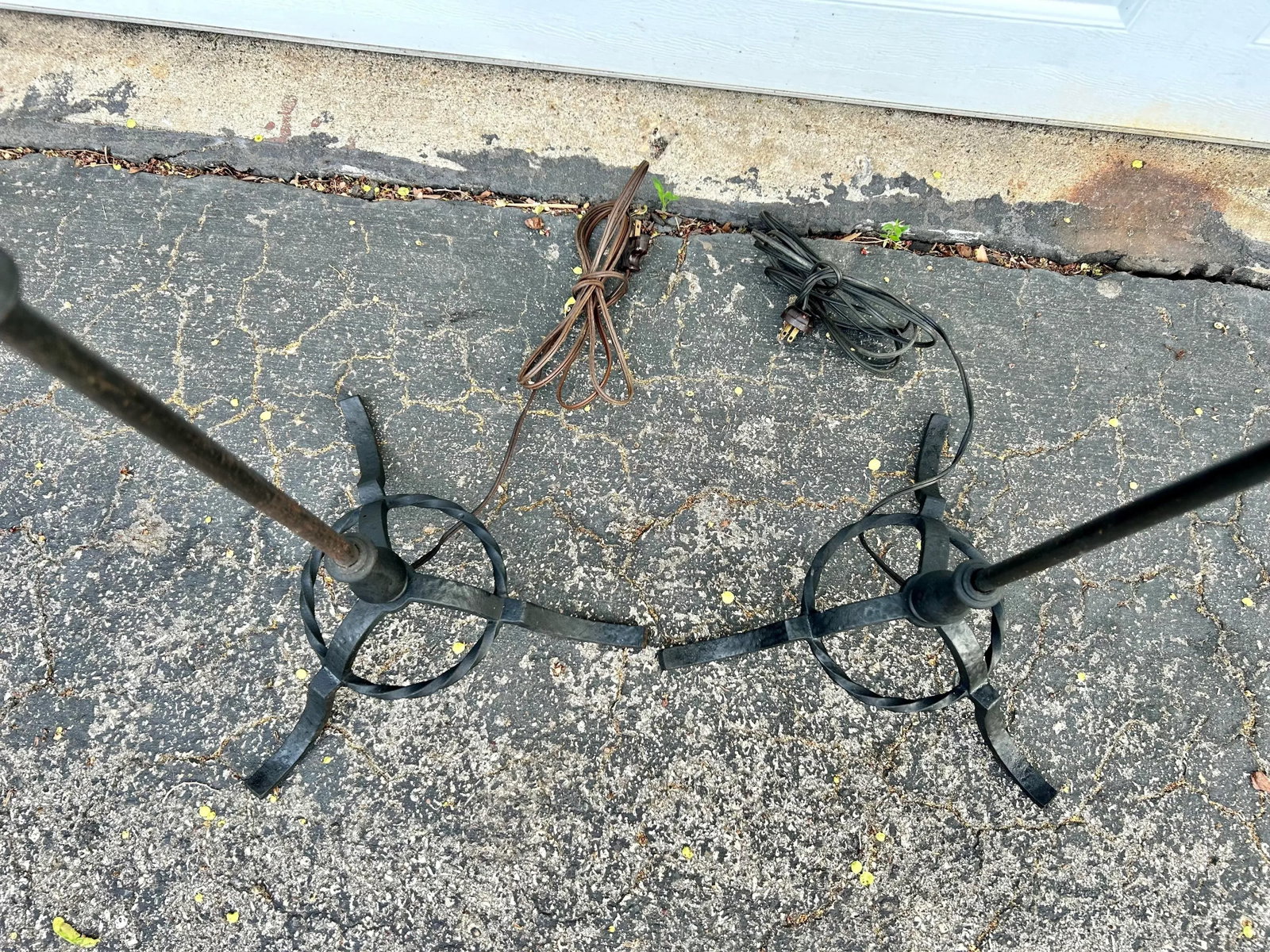Set of Two Early 20th Century Spanish Revival Metal Floor Lamps - 6