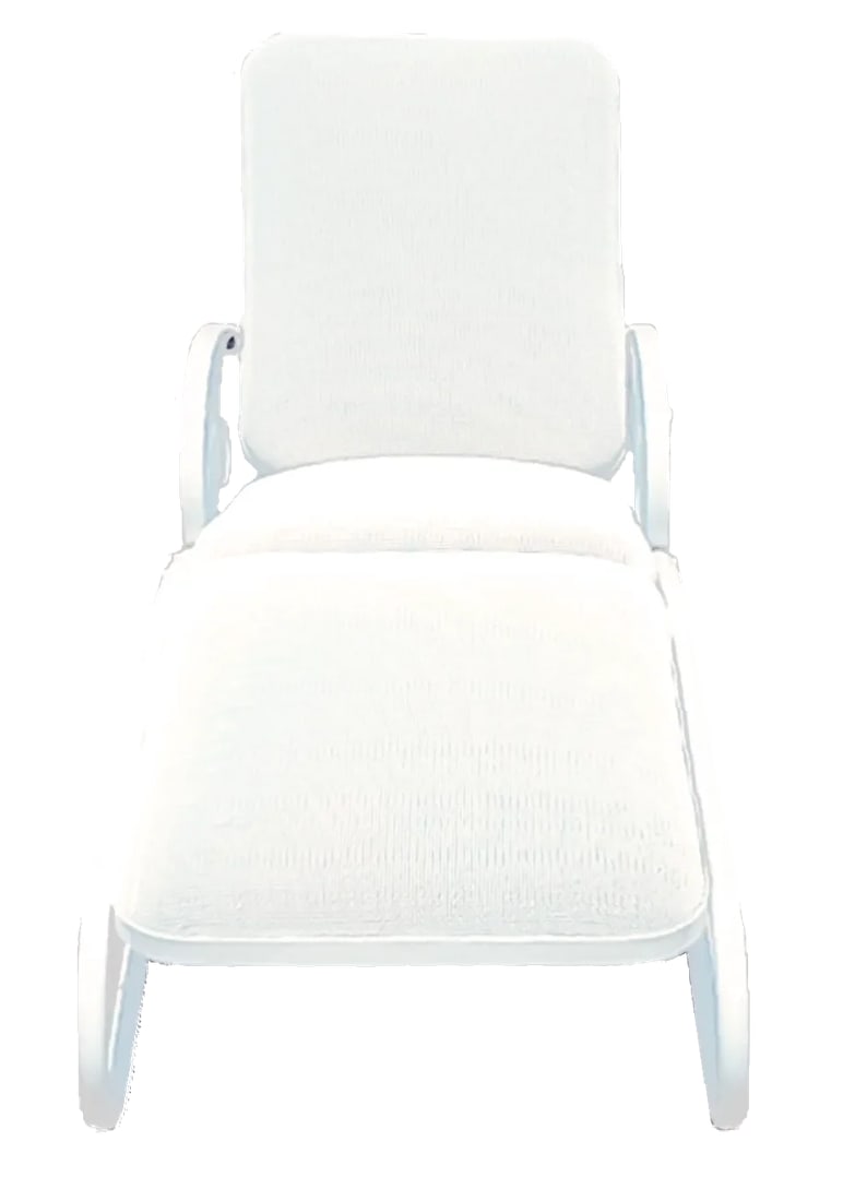 1950s Walter Lamb for Brown Jordan Style Tubular / Mesh Chaise Lounge - 3