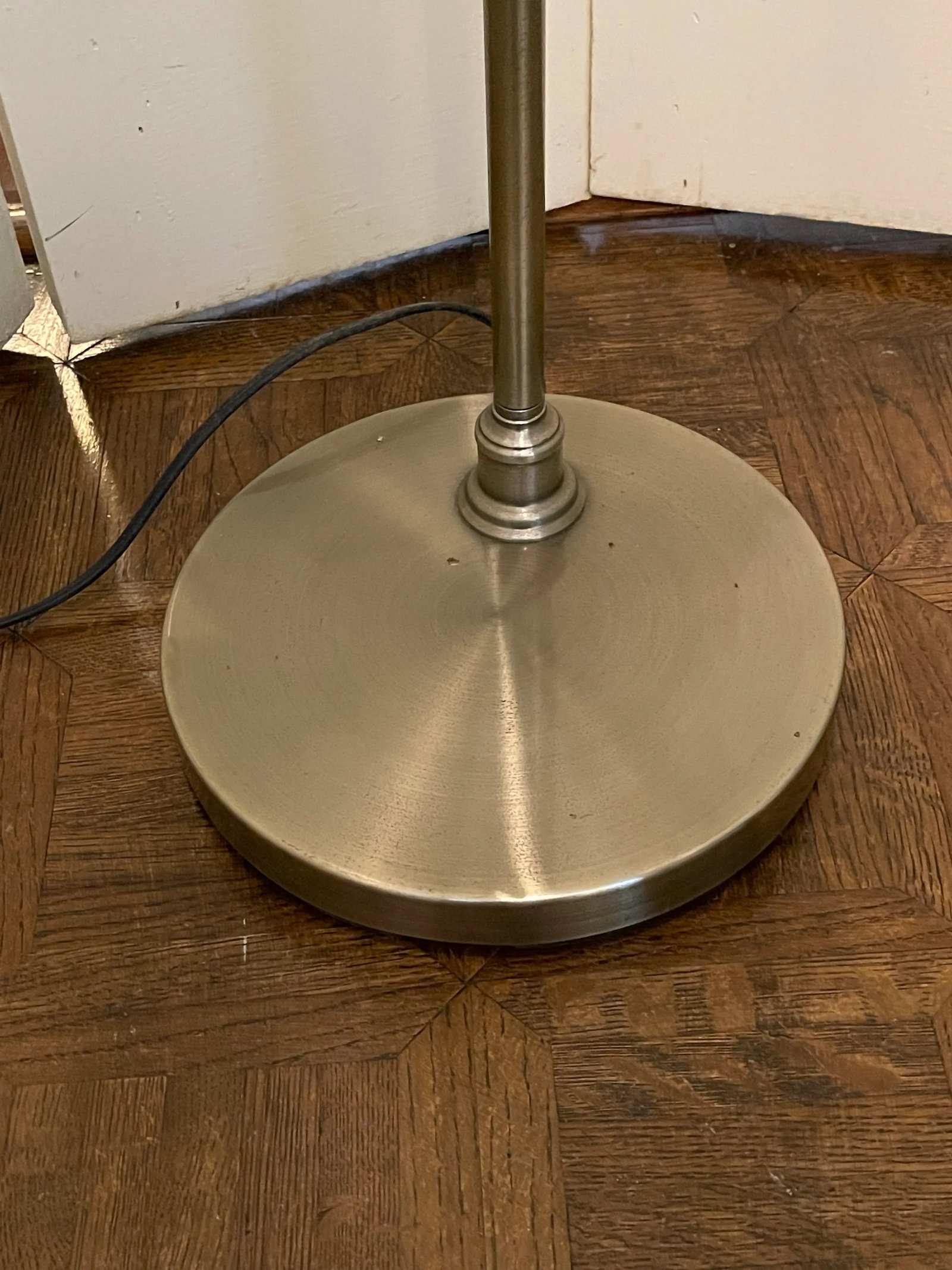 Brushed Nickel Bankers Floor Lamp - 3