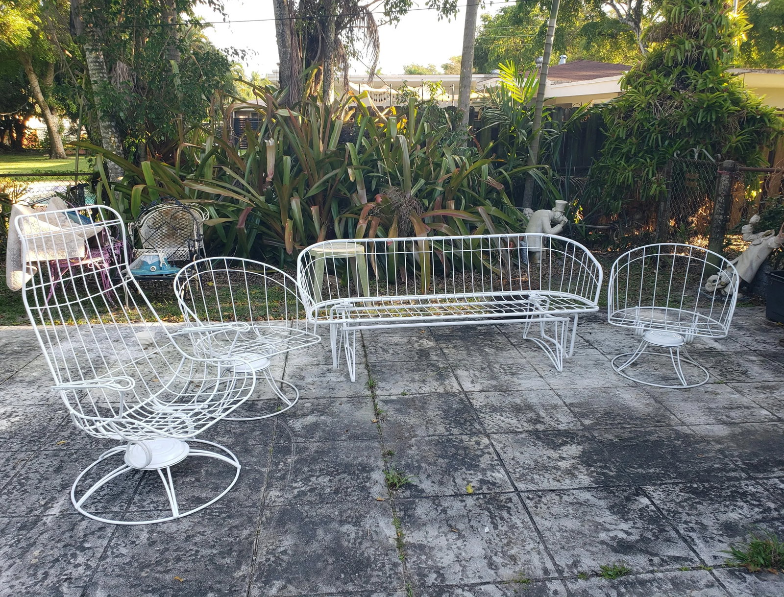 Vintage Homecrest Glider, Lounge and Swivel Chairs, 4 Pieces - 13