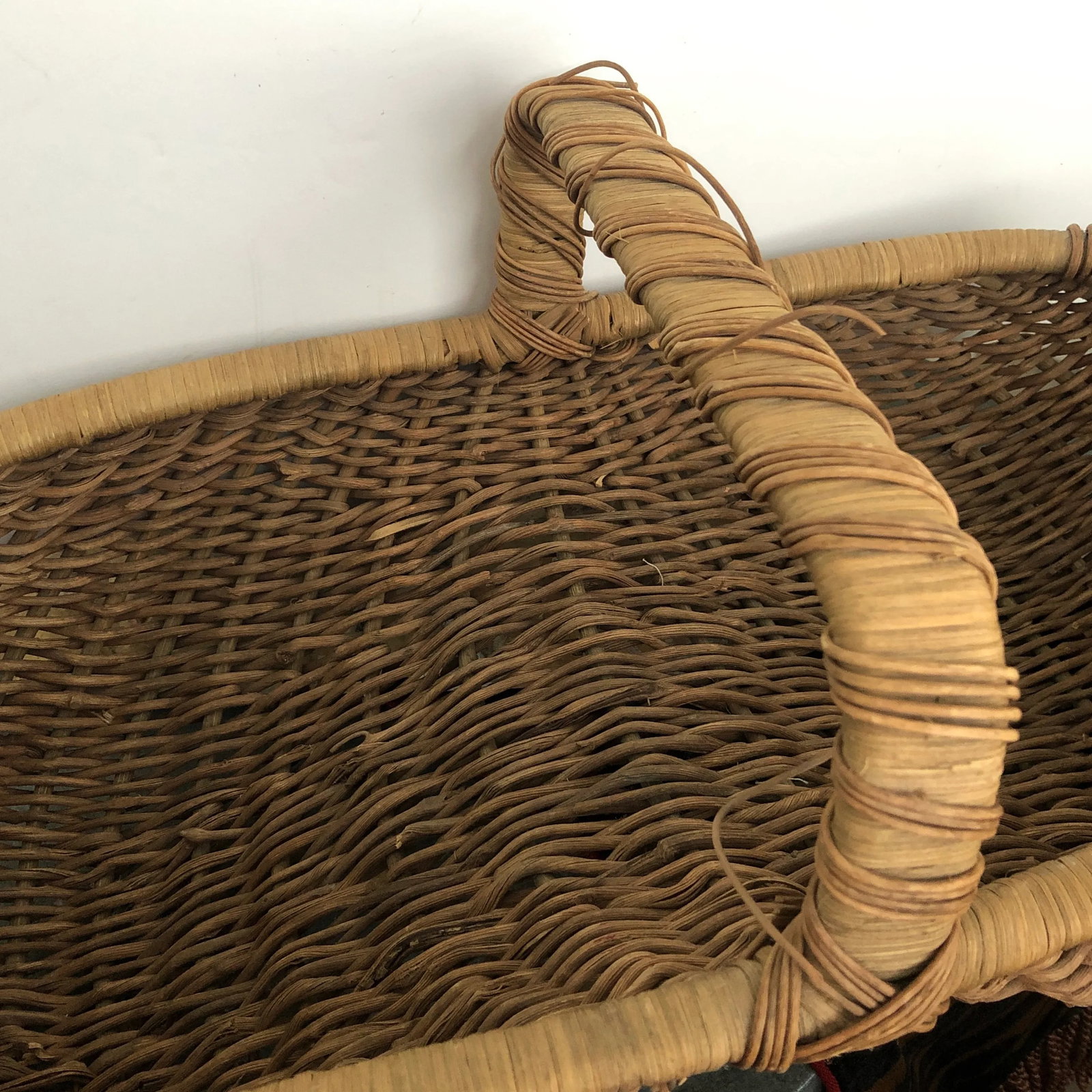 Natural Wicker Buttocks Basket - 4