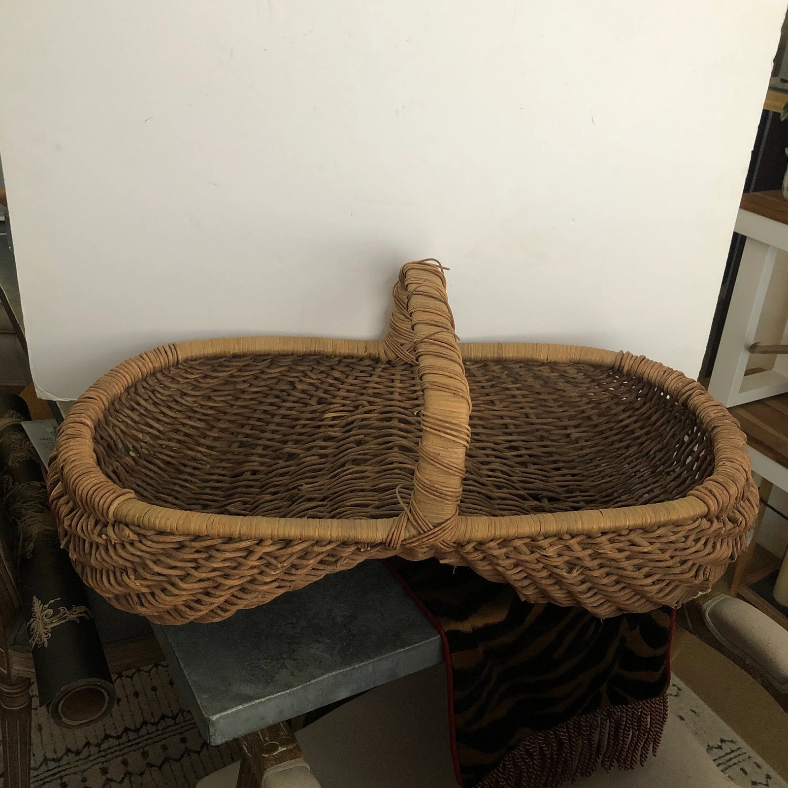Natural Wicker Buttocks Basket - 8