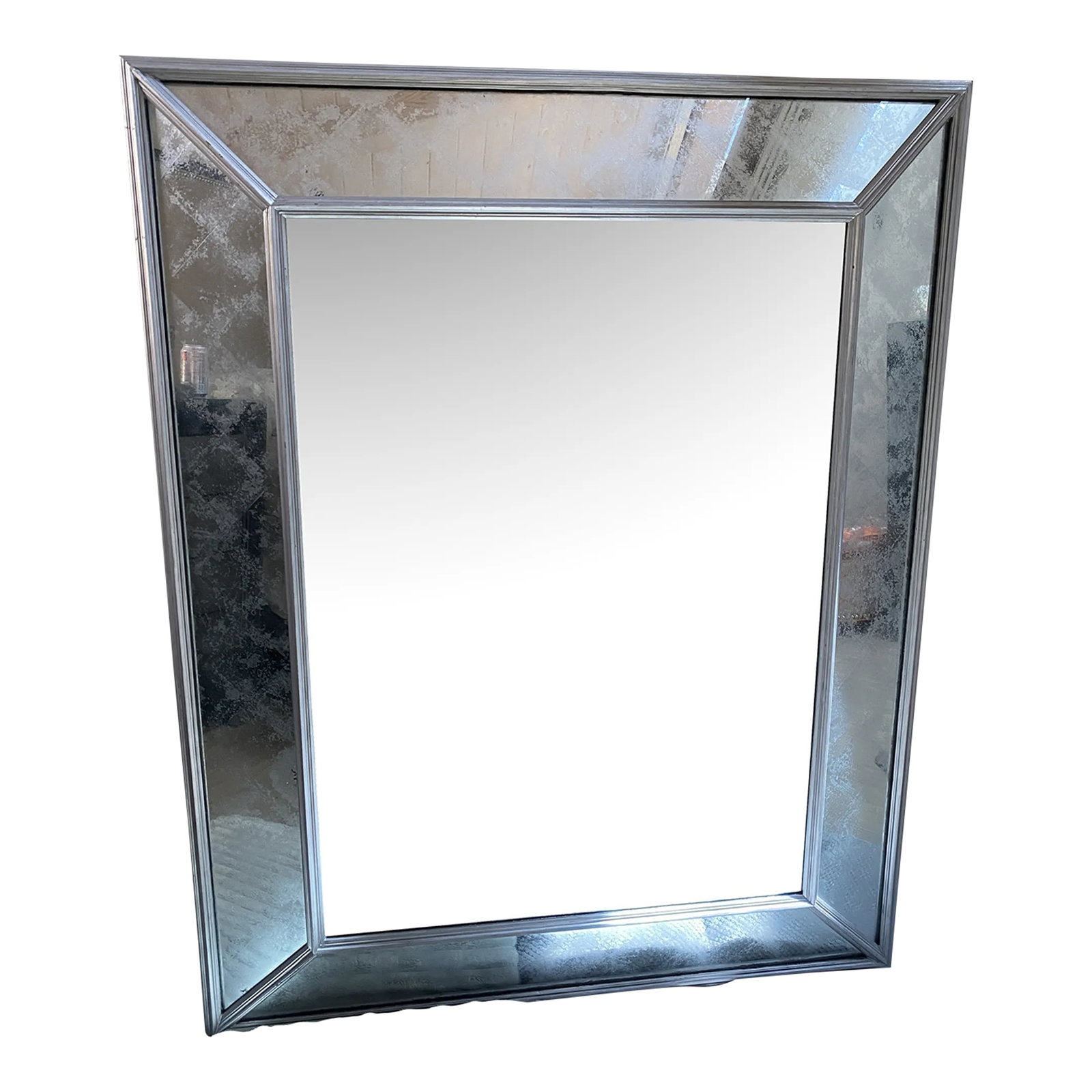 2000s Julian Chechester Eglomise' Wall Mirror (1 of 5)
