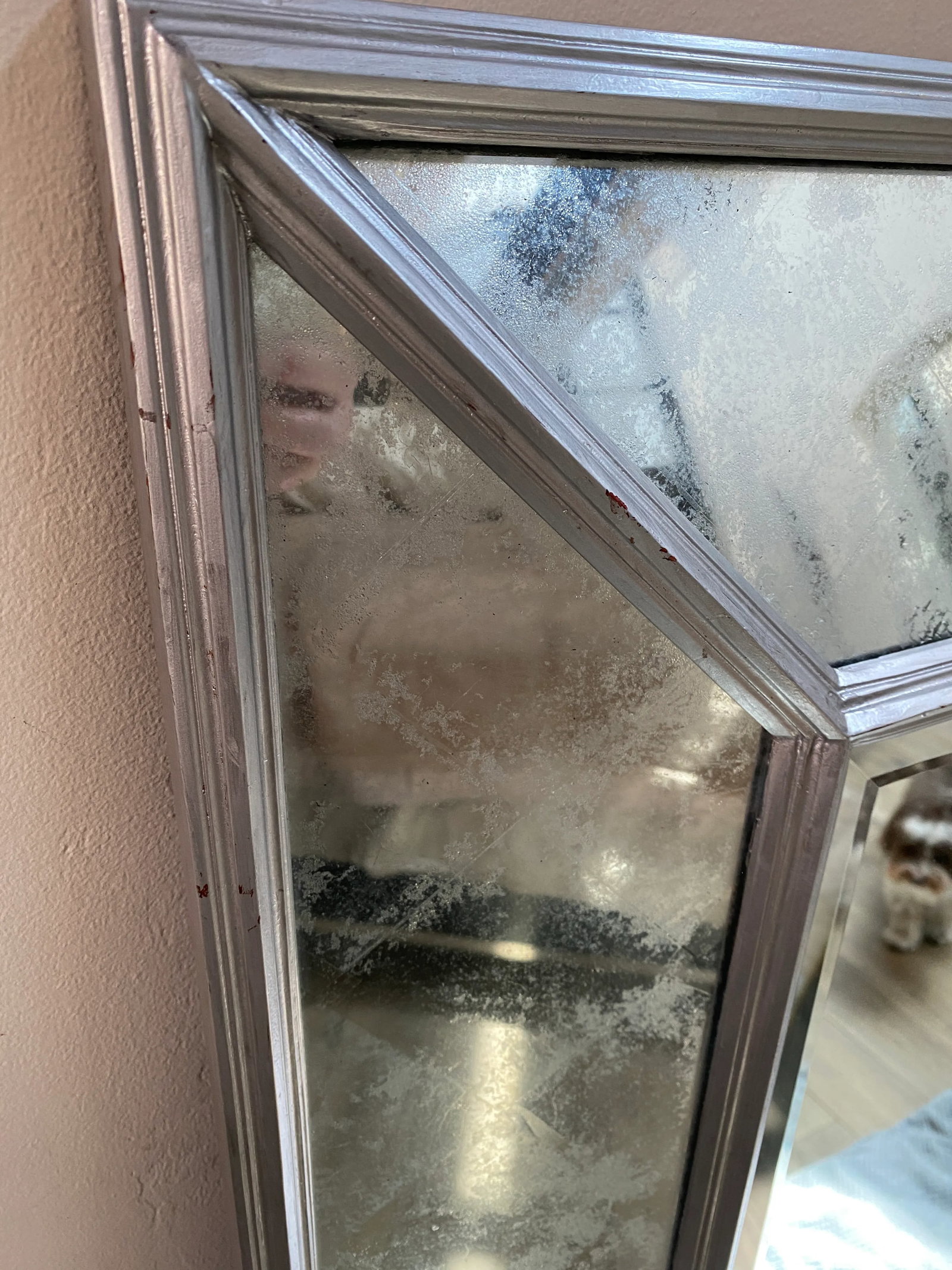 2000s Julian Chechester Eglomise' Wall Mirror - 4
