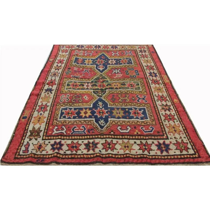 1930s Old Persian Shiraz Area Rug 3'11" X 6'6'' - 2