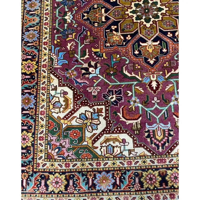 1970s Persian Tabriz Masterpiece Area Rug 2'4'' X 2'11" - 10