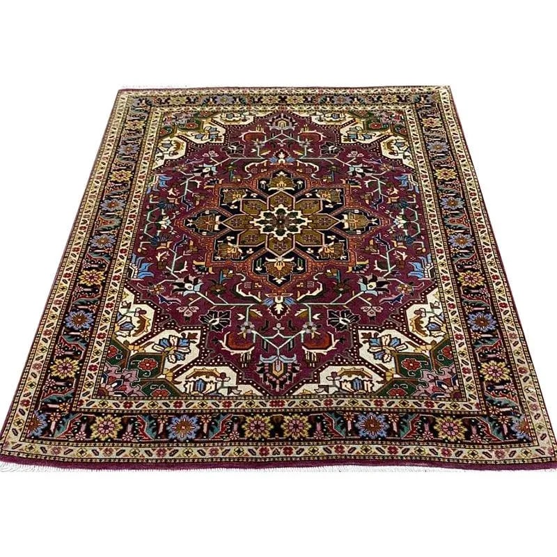 1970s Persian Tabriz Masterpiece Area Rug 2'4'' X 2'11" - 2