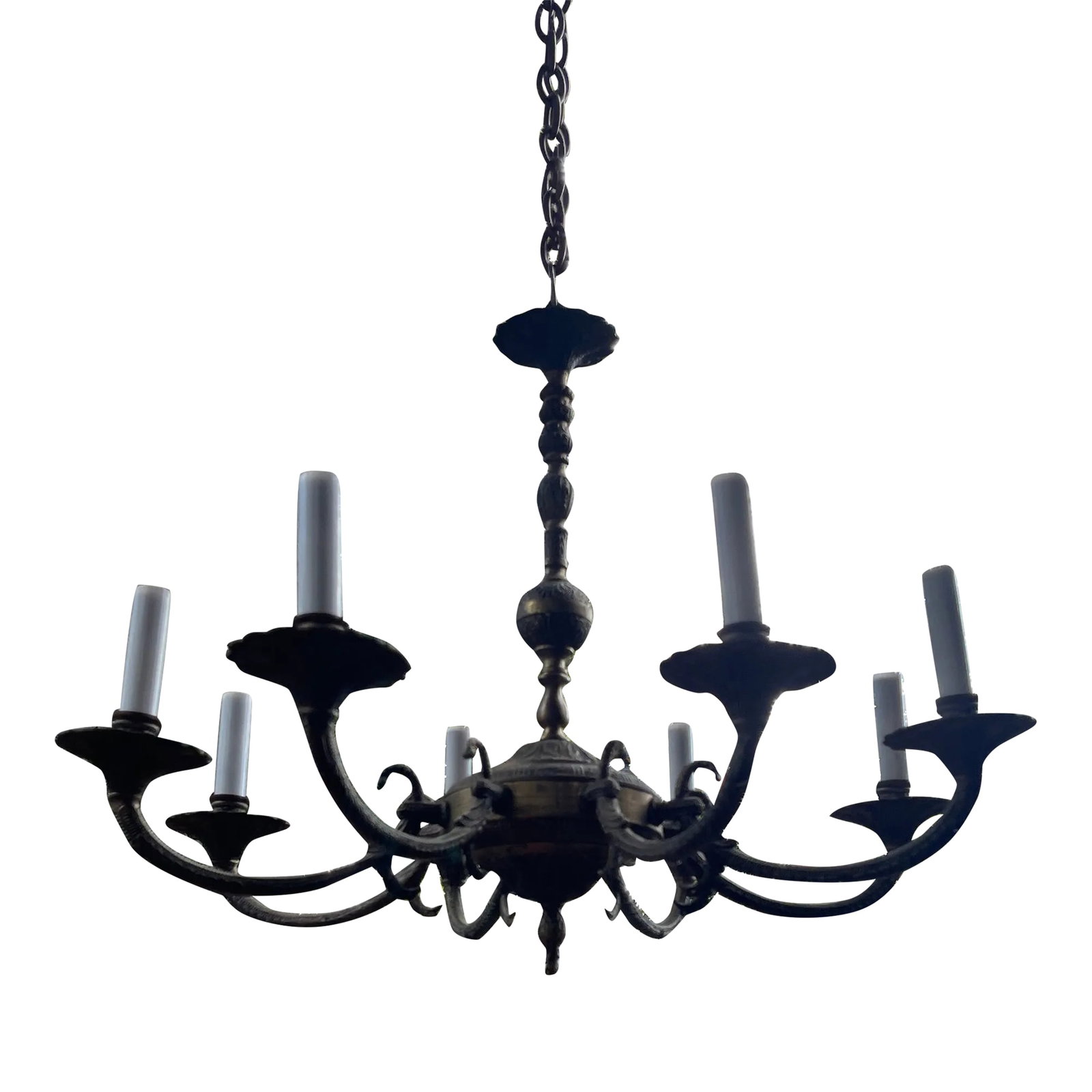 Antique French Renaissance Brass Chandelier (1 of 6)