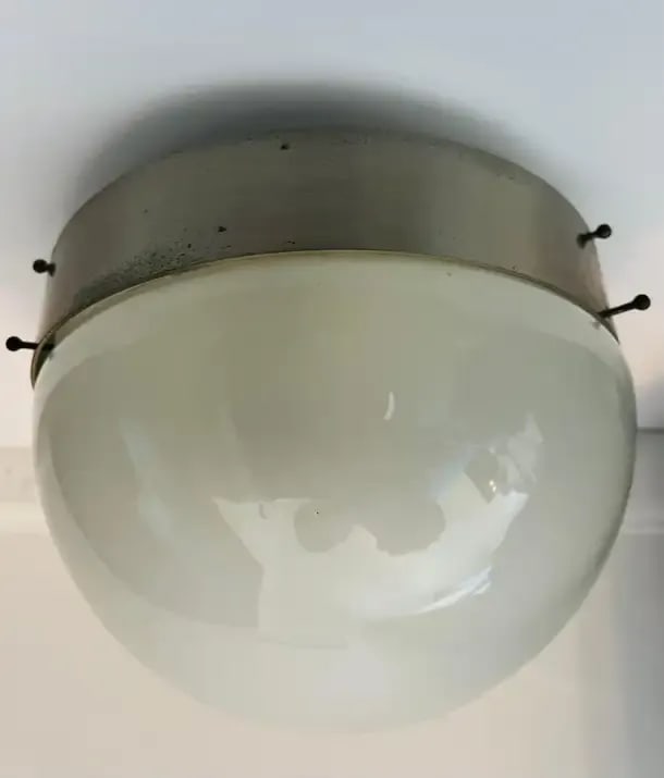 Sergio Mazza Artemis Clio Flush Ceiling Light 1960 Italian Mid-Century - 12