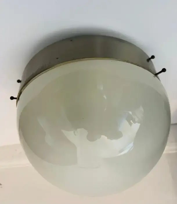 Sergio Mazza Artemis Clio Flush Ceiling Light 1960 Italian Mid-Century - 2