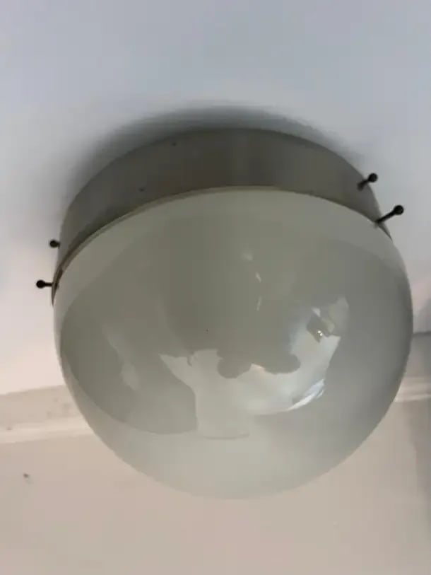 Sergio Mazza Artemis Clio Flush Ceiling Light 1960 Italian Mid-Century - 4