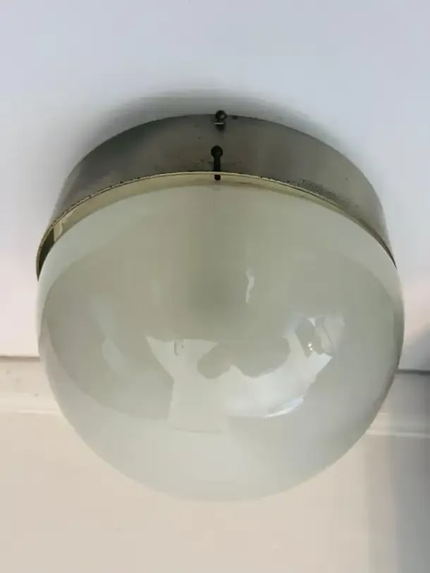 Sergio Mazza Artemis Clio Flush Ceiling Light 1960 Italian Mid-Century - 5