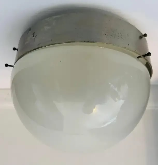 Sergio Mazza Artemis Clio Flush Ceiling Light 1960 Italian Mid-Century - 6