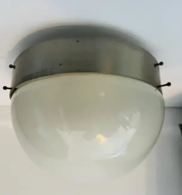 Sergio Mazza Artemis Clio Flush Ceiling Light 1960 Italian Mid-Century - 7