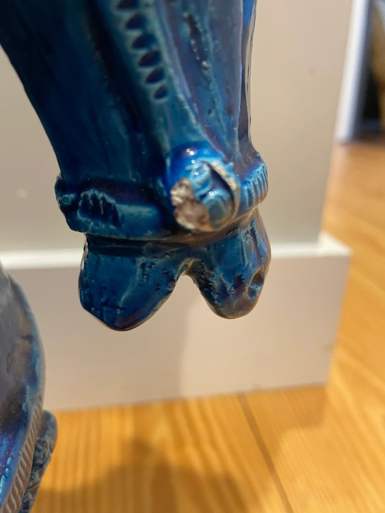 1960s Aldo Londi for Bitossi Large Rimini Blu Ceramic Horse Sculpture - 6