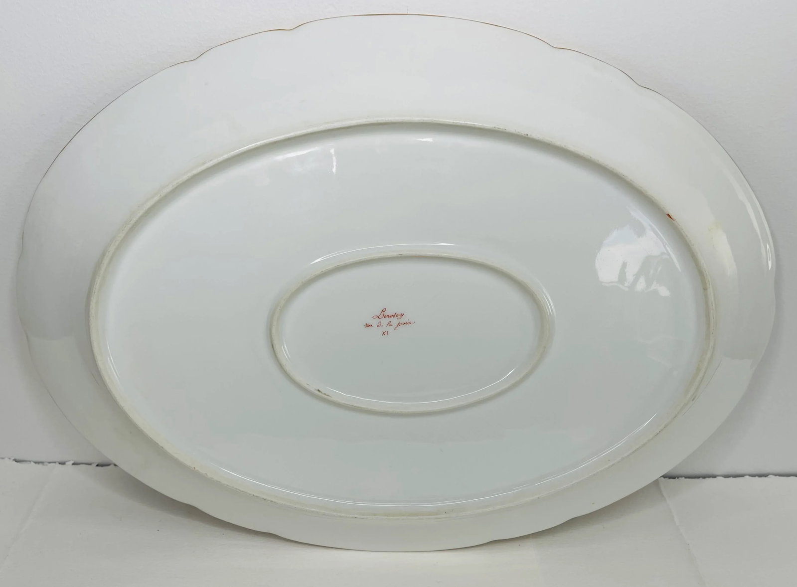 Victorian 1880s Rihouet Lerosey Monogrammed French Meat Serving Platter - 7