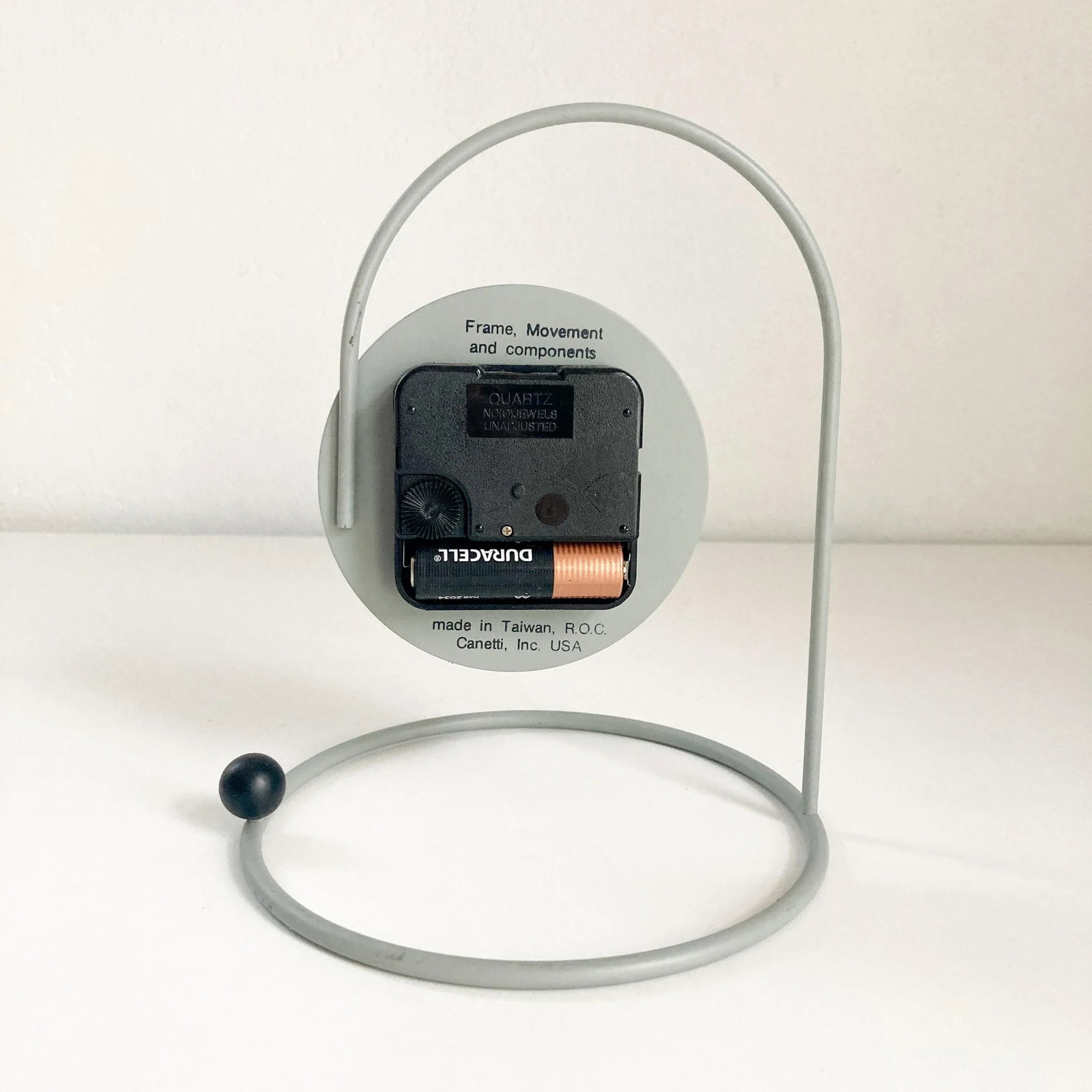Canetti 'Moderntime' Tabletop Clock, 1980's Postmodern Clock by Nicolai Canetti - 8