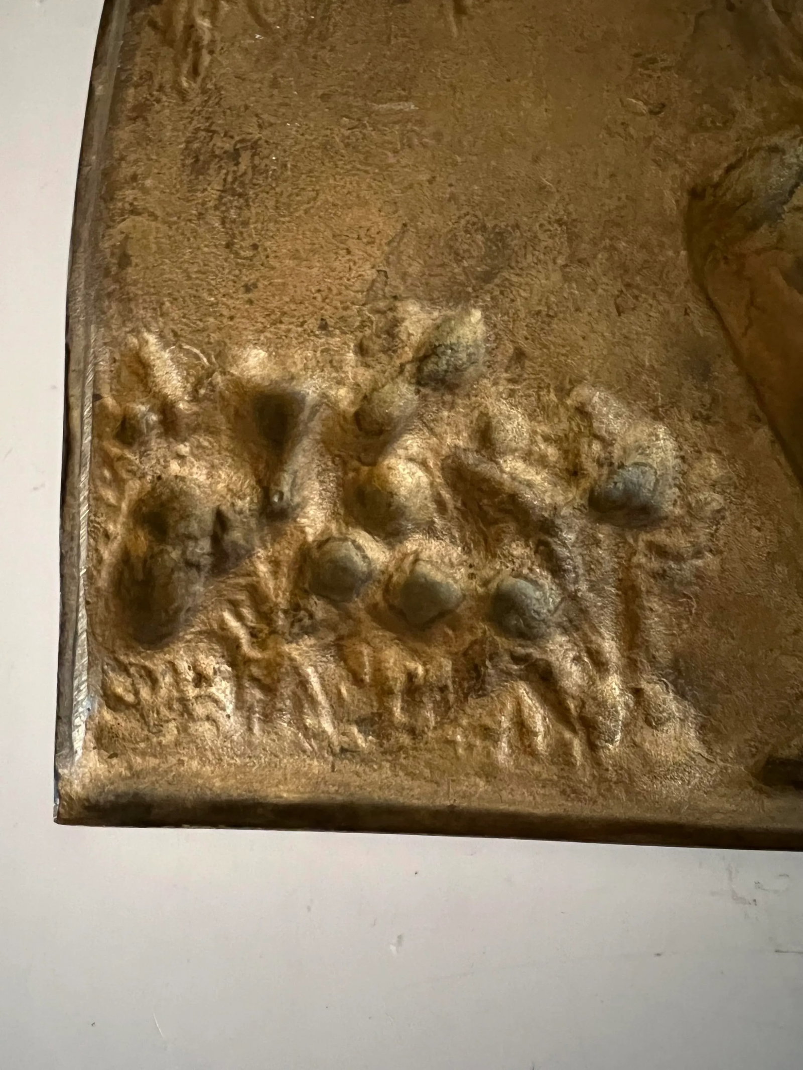 Vintage Bas Relief Arched Wall Hanging - 8