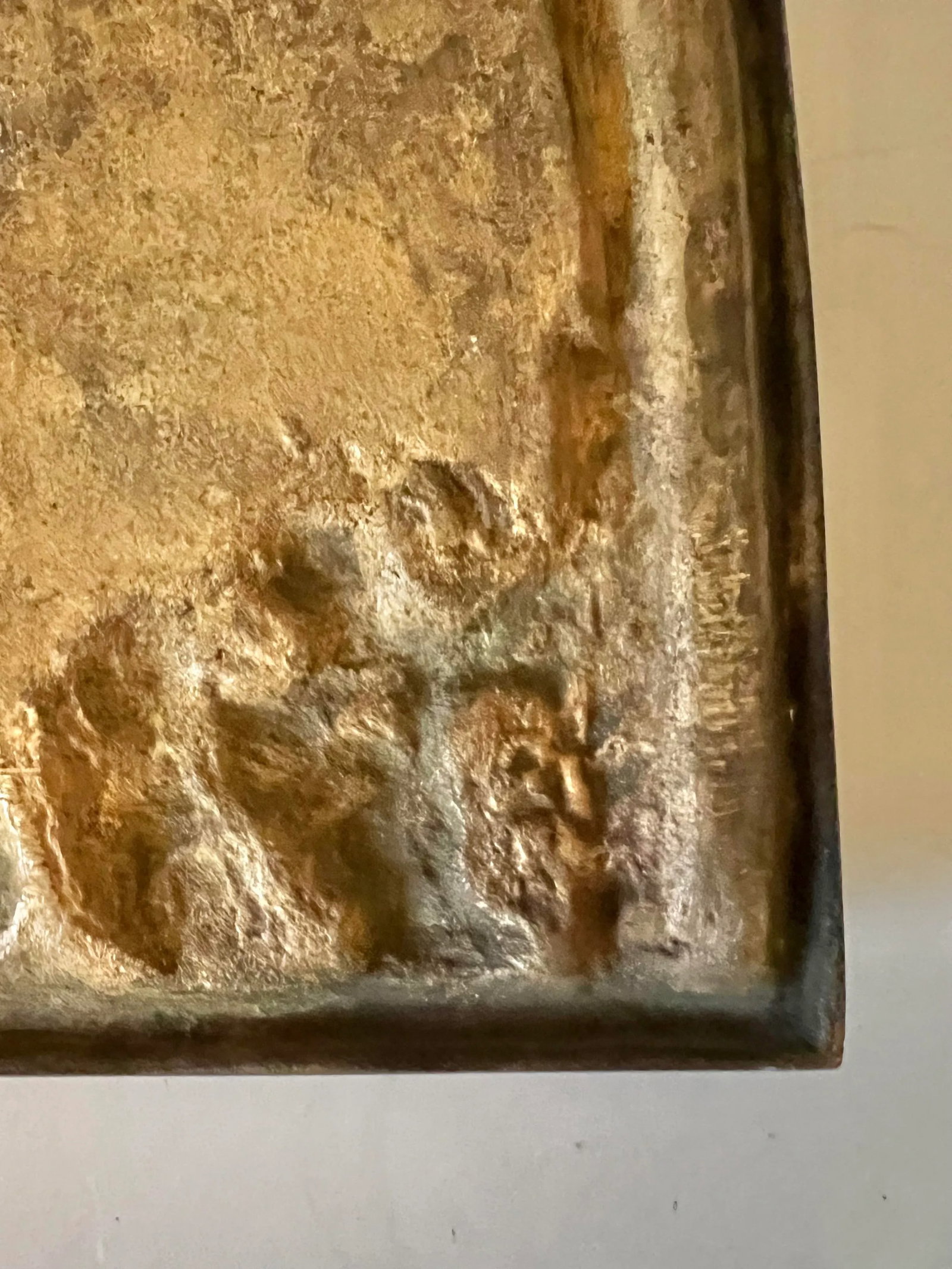 Vintage Bas Relief Arched Wall Hanging - 9