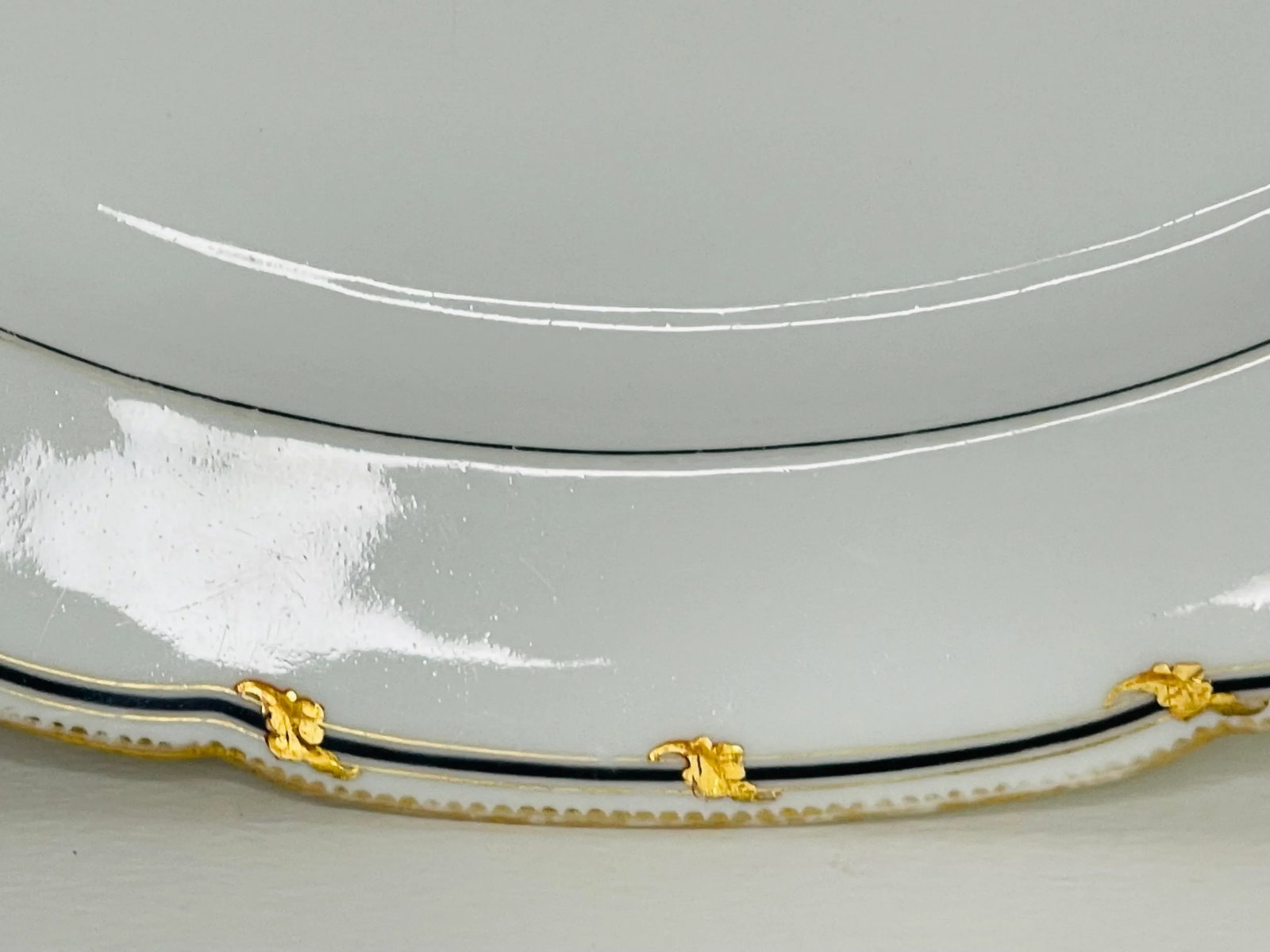 Victorian 1880s Rihouet Lerosey Monogrammed French Serving Platter. - 3