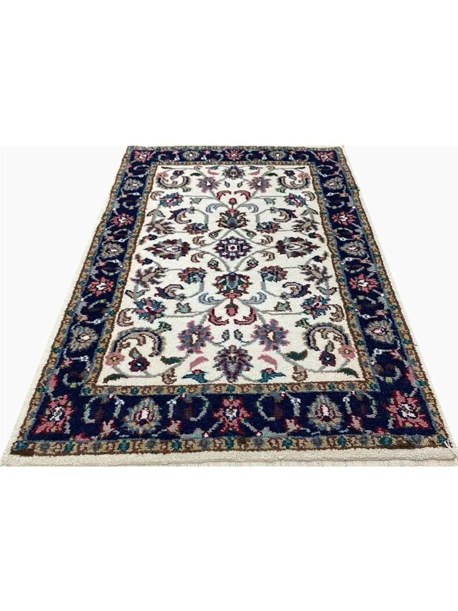 Handwoven Tabriz Style Area Rug 2x3 - 2
