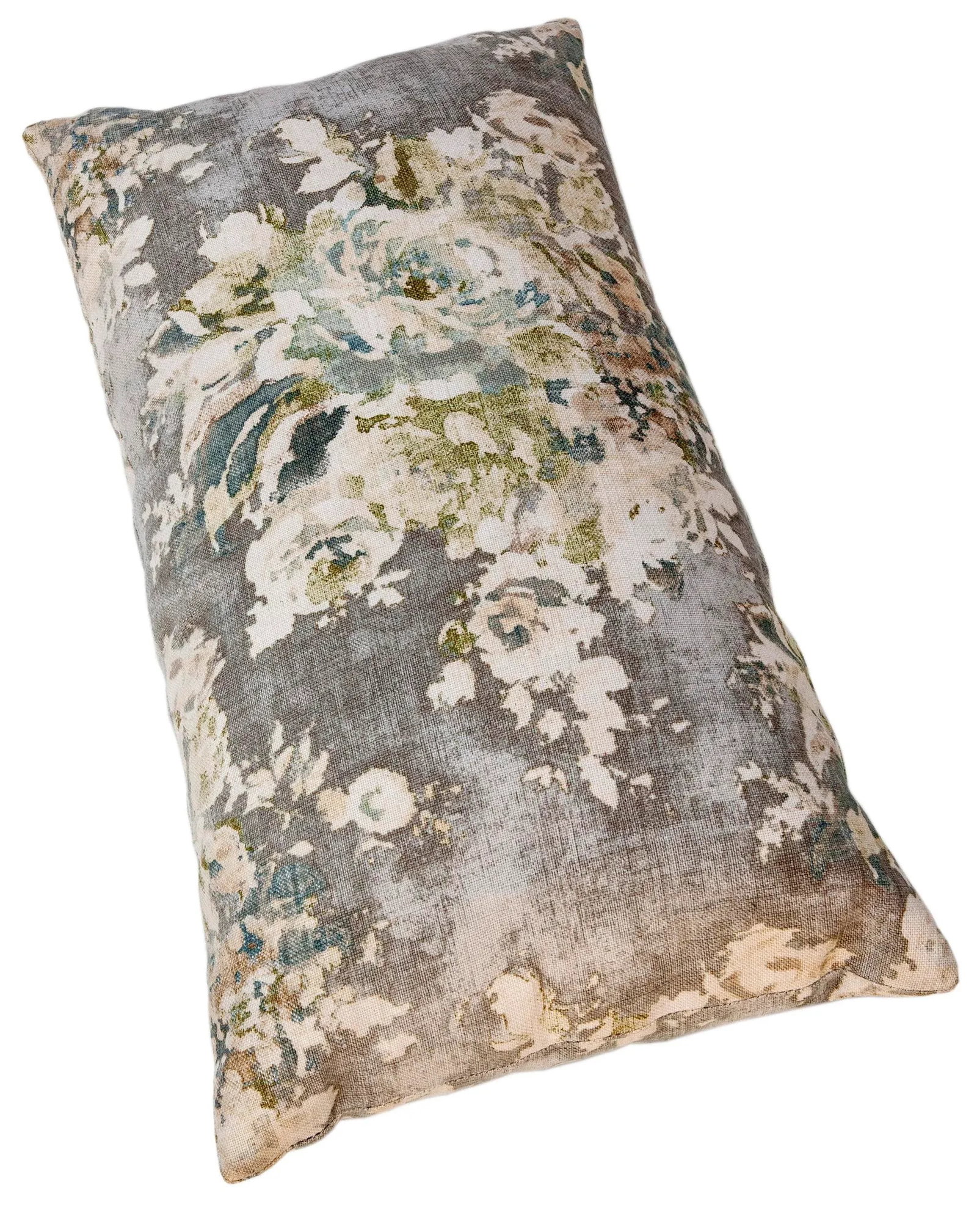 Ballard Designs Printed Linen King-Size Zippered Pillow, Feather/Down Insert - 3