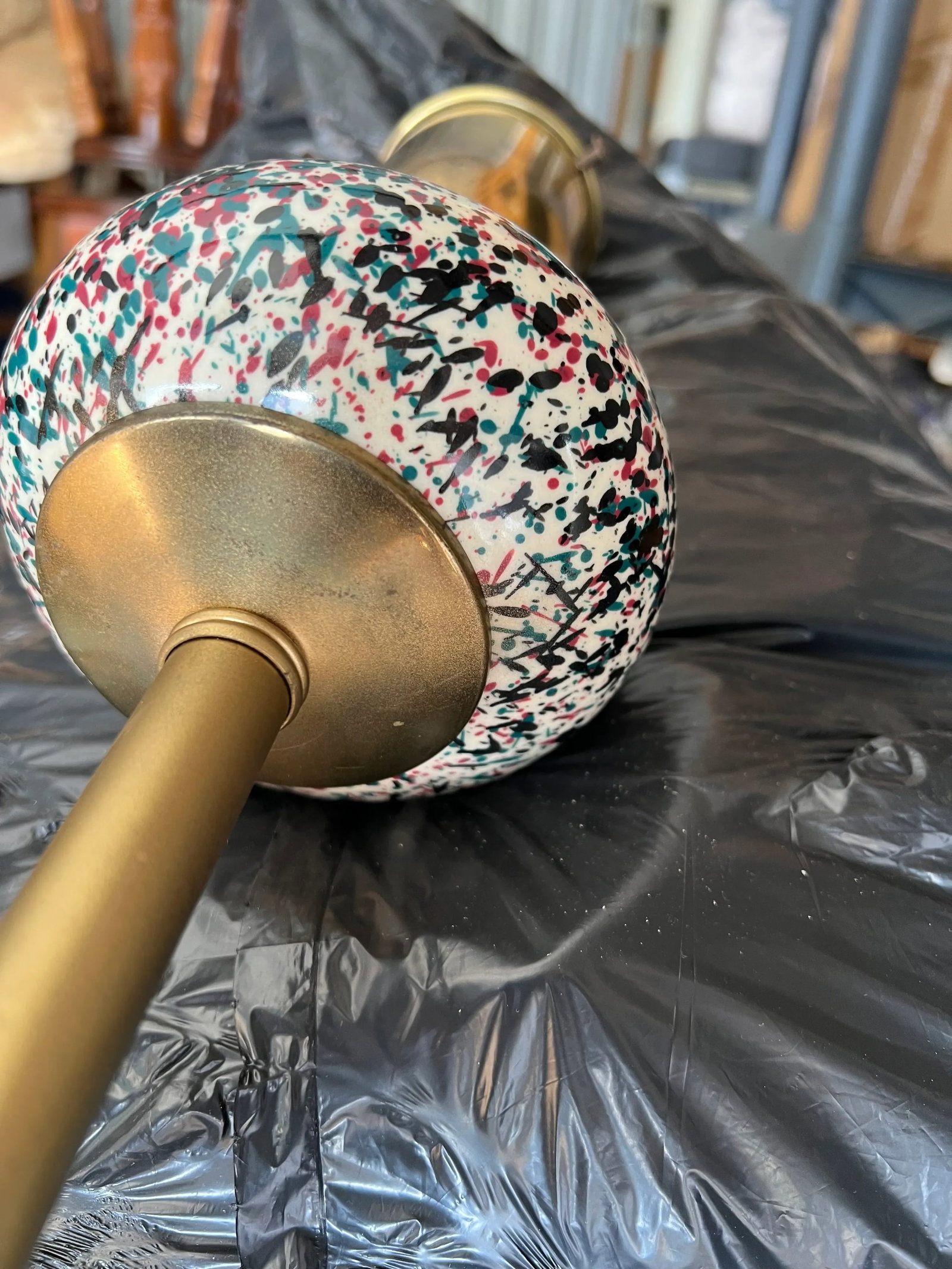 Vintage Ceramic Font Floor Lamp - 10