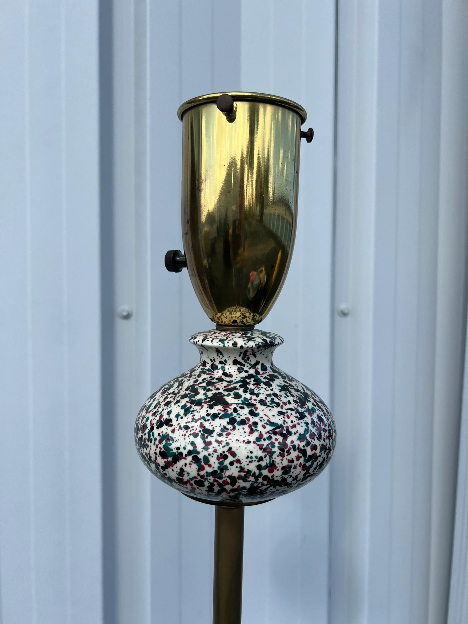 Vintage Ceramic Font Floor Lamp - 2