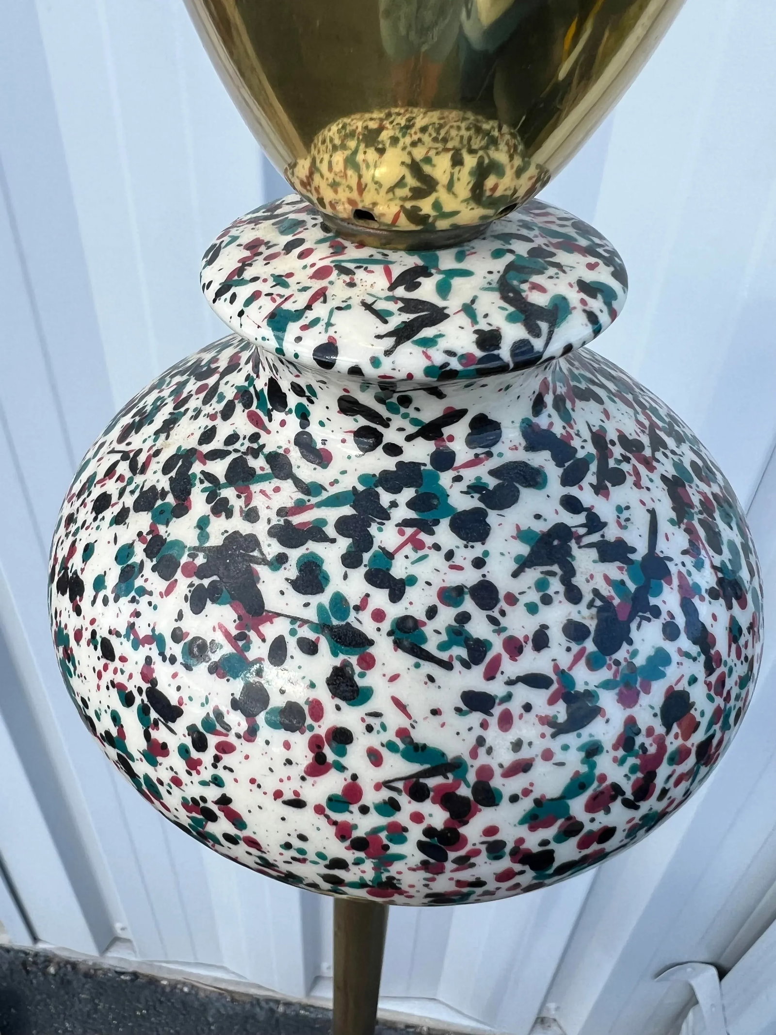Vintage Ceramic Font Floor Lamp - 3