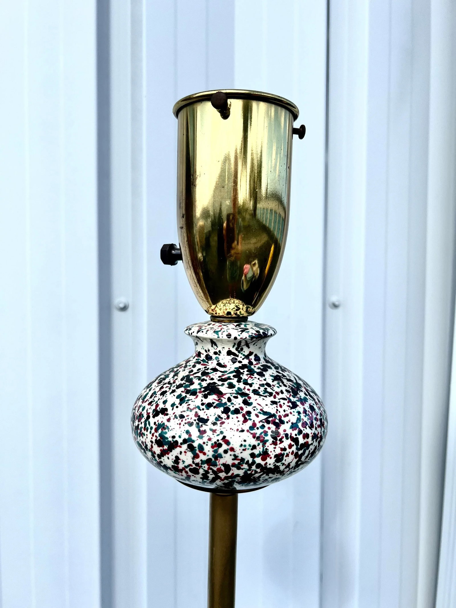 Vintage Ceramic Font Floor Lamp - 4