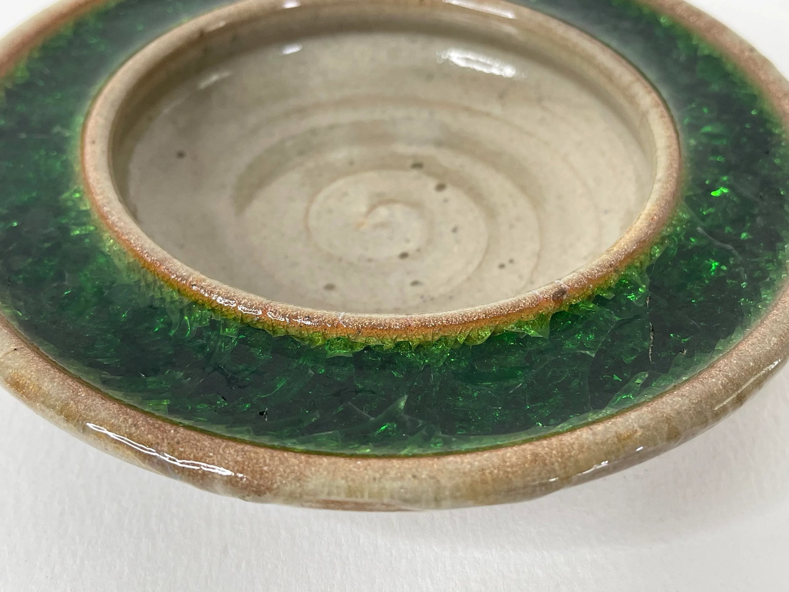 1960s Lee Rosen for Design Technics Ceramic & Resin Low Round Bowl - 2