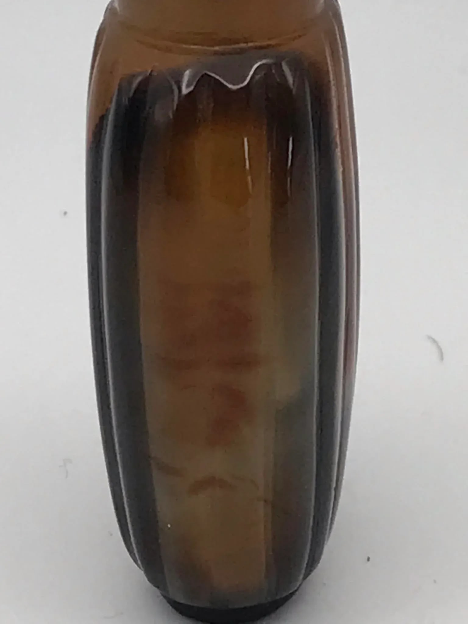 Antique Shadow Agate Snuff Bottle With Eye - 7