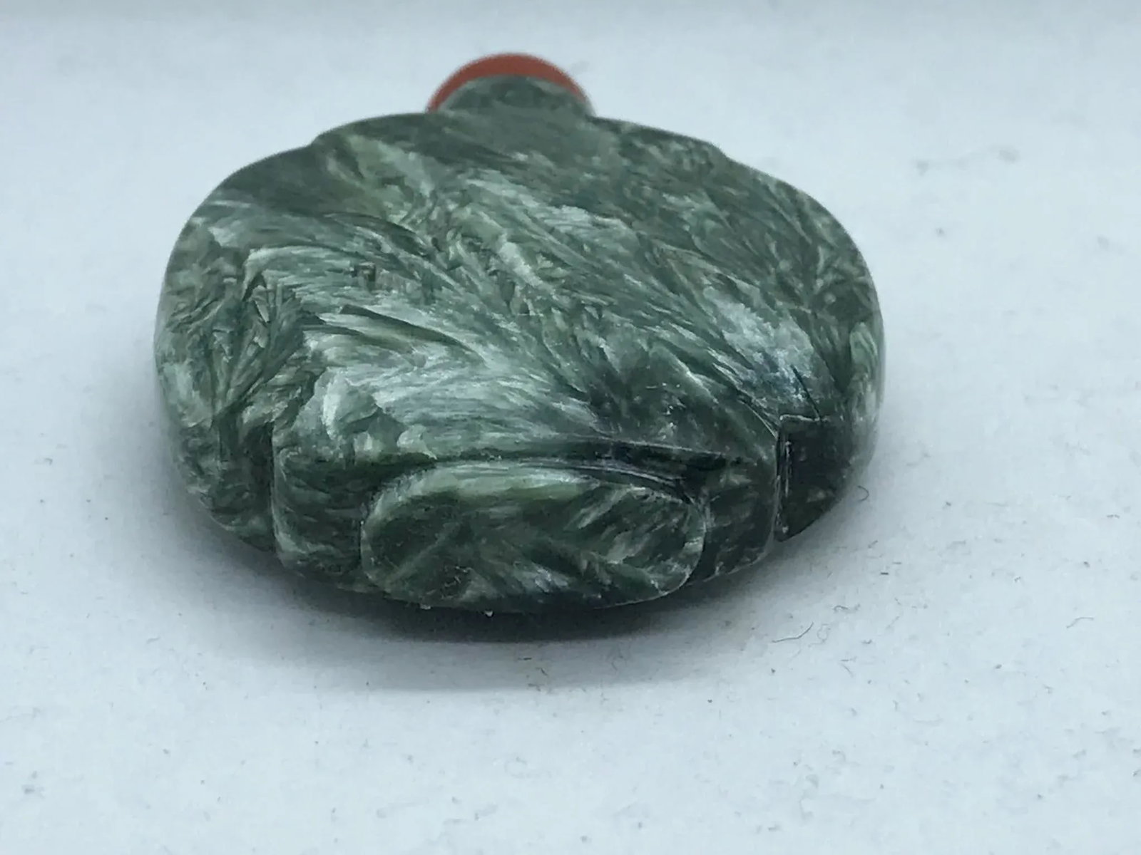 Vintage Seraphinite Snuff Bottle - 7