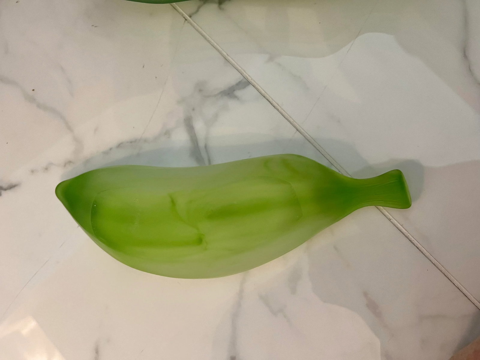 Vintage La Rochere France Frosted Green Glass Small Serving Dish - 8 - 3