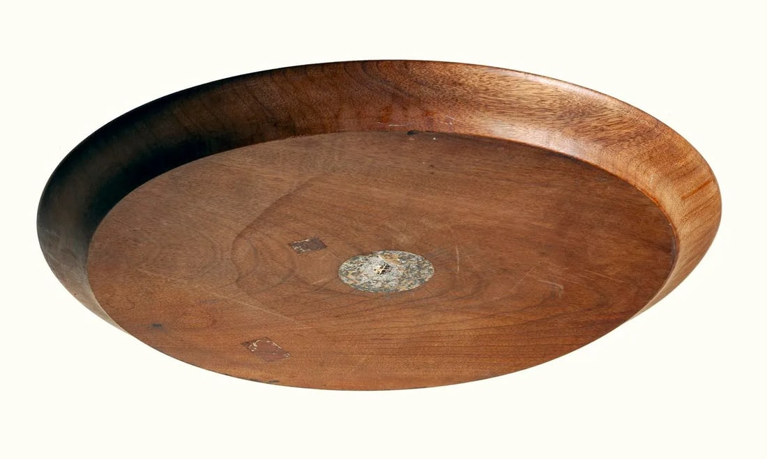 Large Midcentury Handmade Walnut Platter - 4