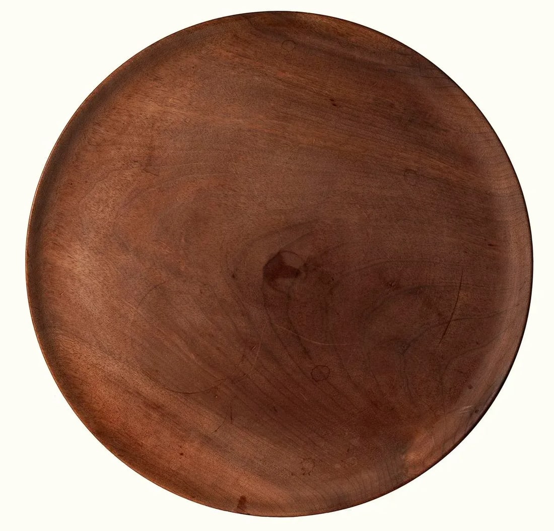 Large Midcentury Handmade Walnut Platter - 5