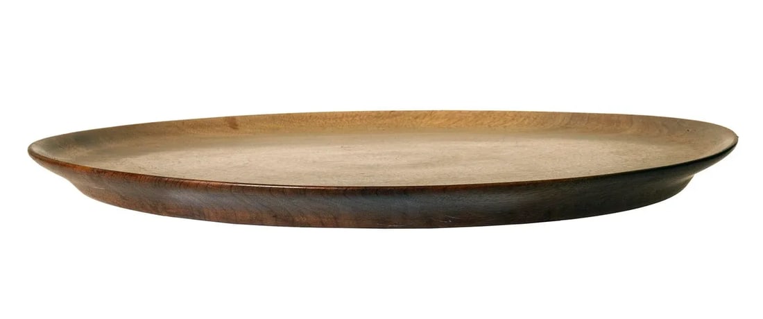 Large Midcentury Handmade Walnut Platter - 7