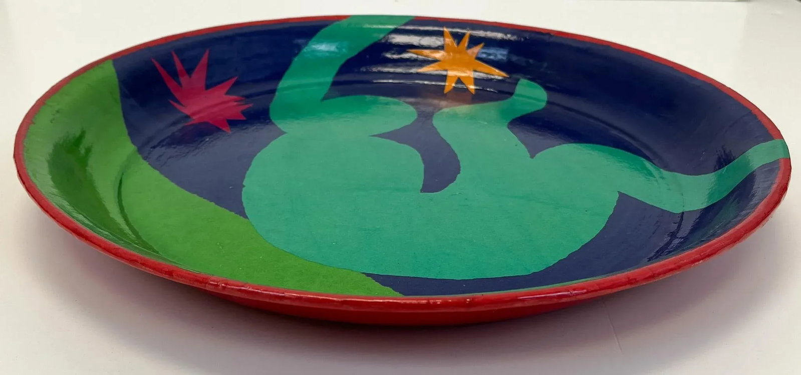 Matisse Inspired Decoupage Platter - 4