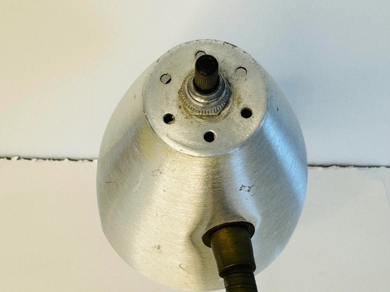 Vintage 1950s Spun Aluminum Desk Lamp - 2