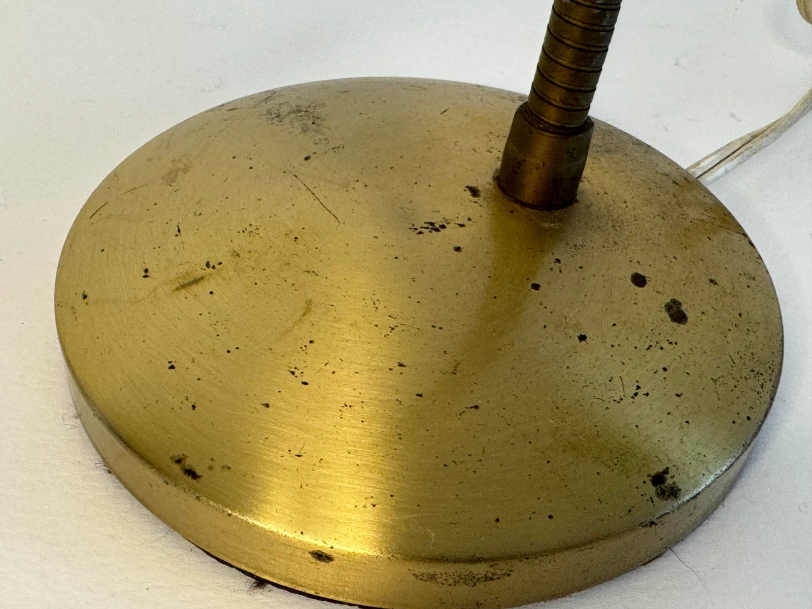Vintage 1950s Spun Aluminum Desk Lamp - 4