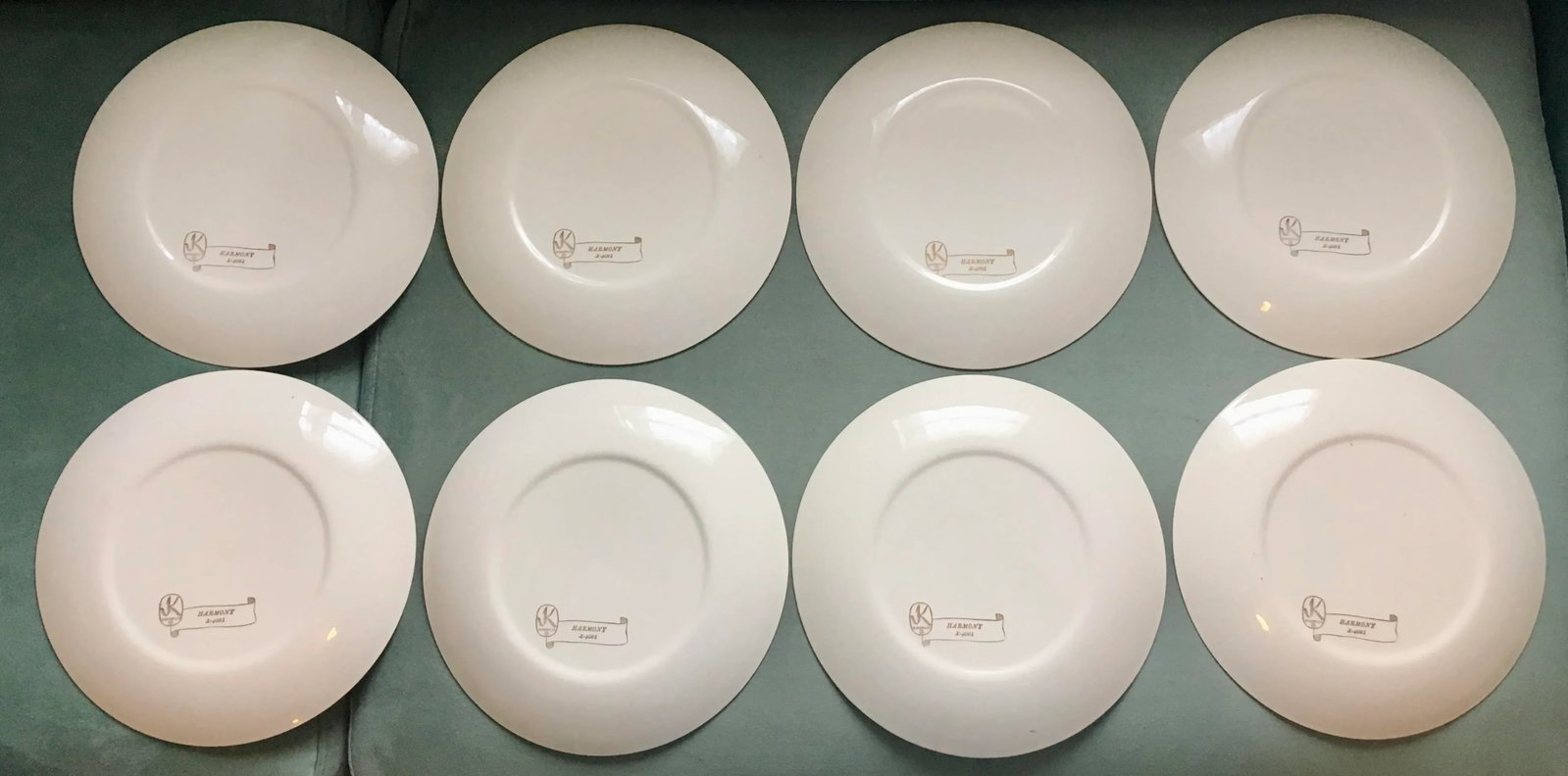 Mid 20th Century Harmony by Edwin Knowles Dinner Plates - Set of 8 - 6