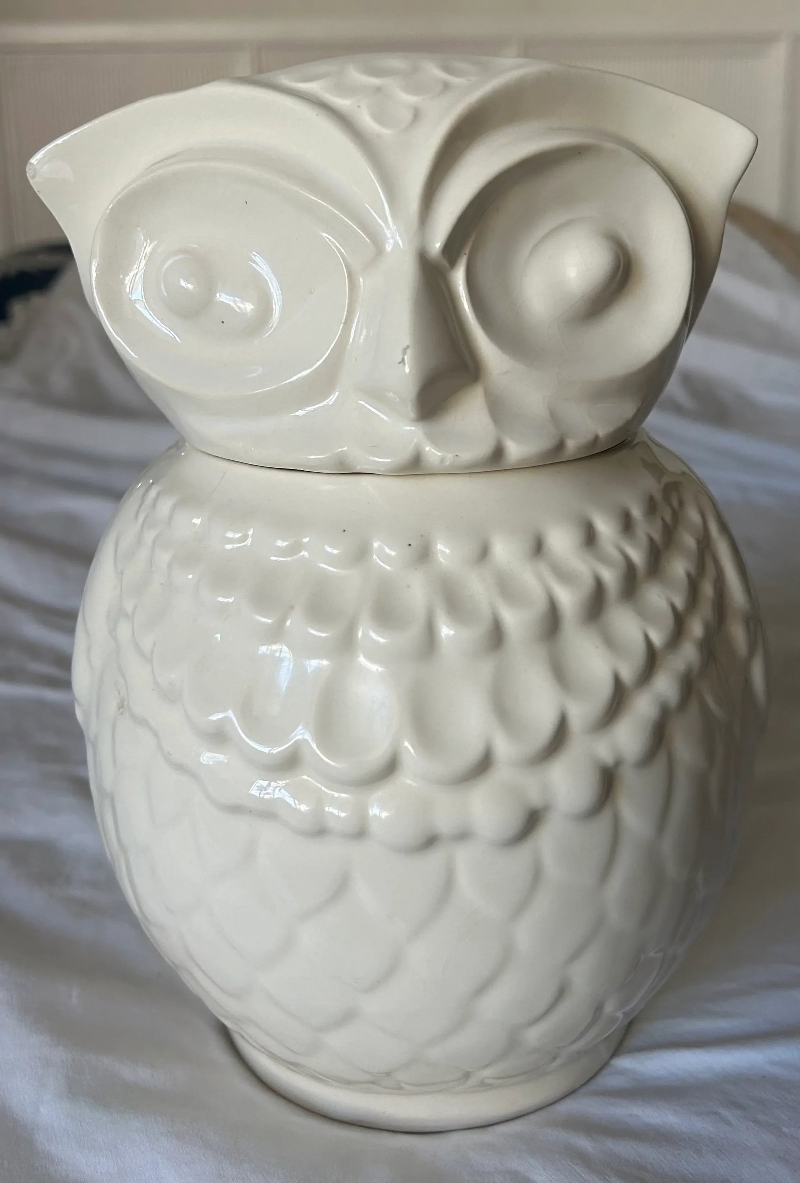 1940s Pop Art Owl Cookie Jar Attributed to McCoy - 10