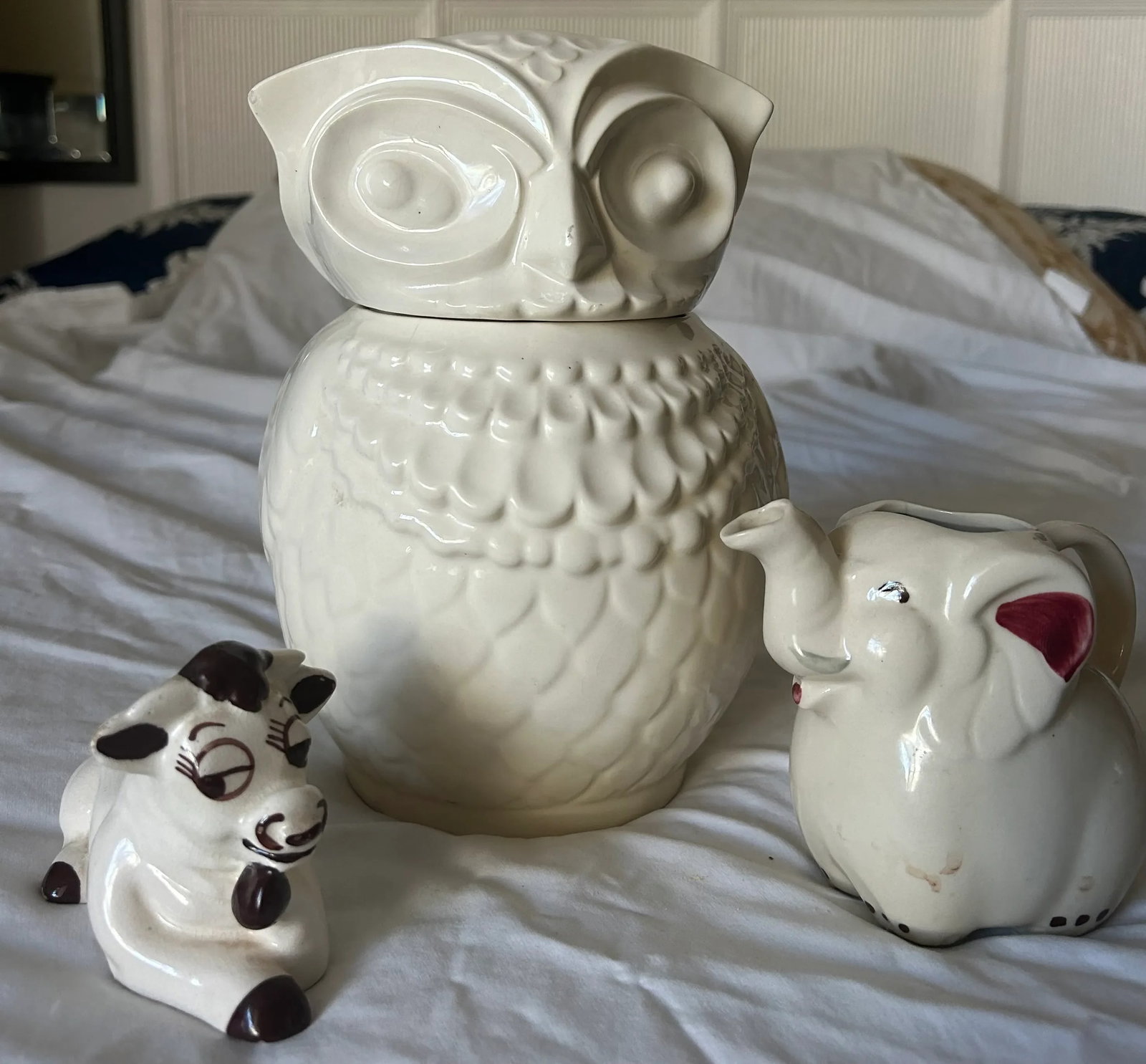 1940s Pop Art Owl Cookie Jar Attributed to McCoy - 11