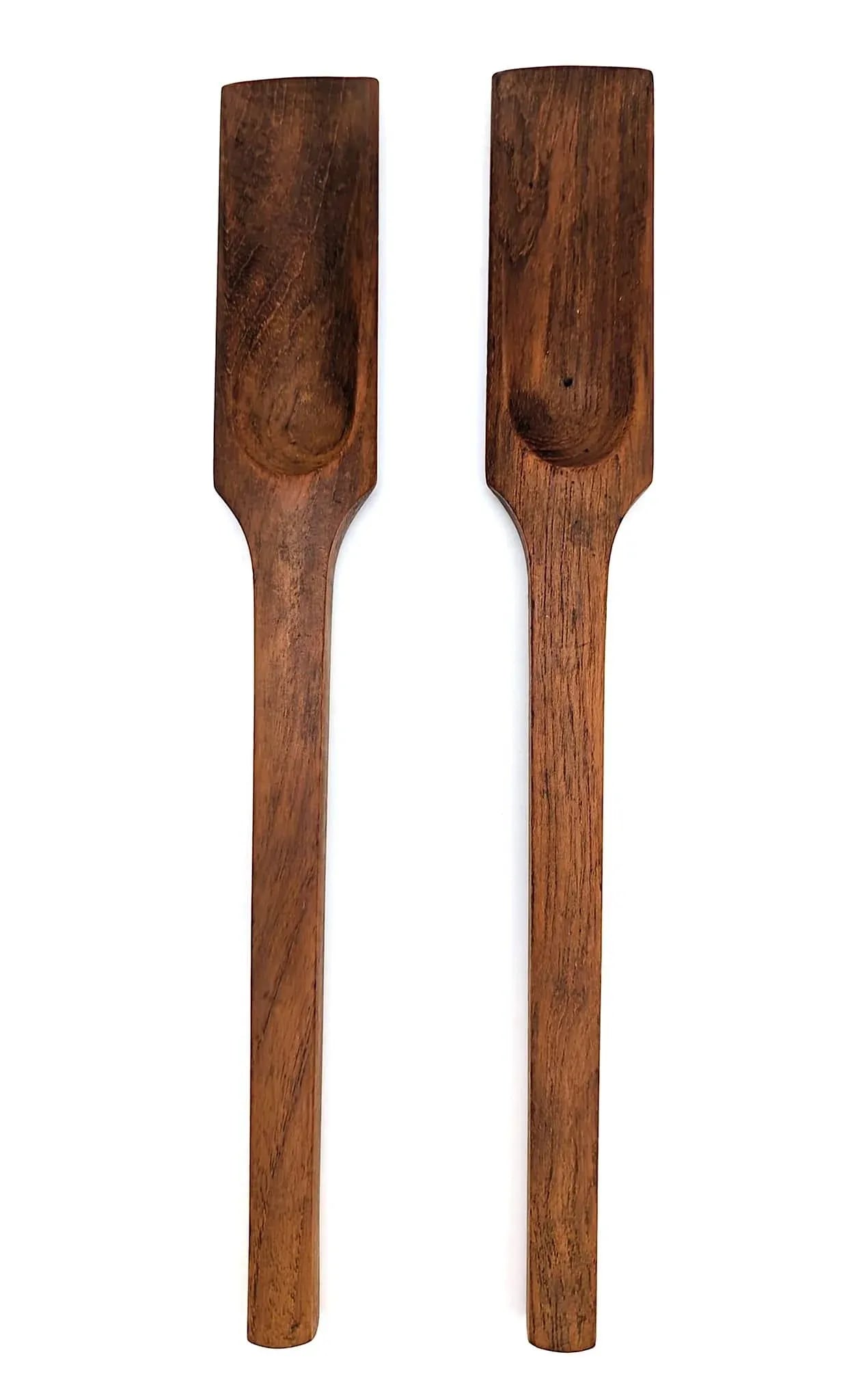 Mid 20th Century Dansk Oval Staved Teak Wood Bowl and Serving Utensils - 8