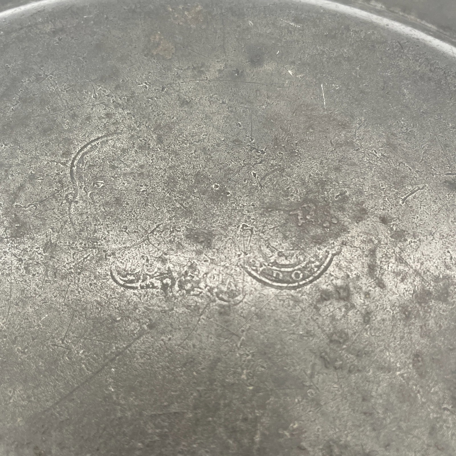 Mid 18th Century Georgian Pewter Charger - 6