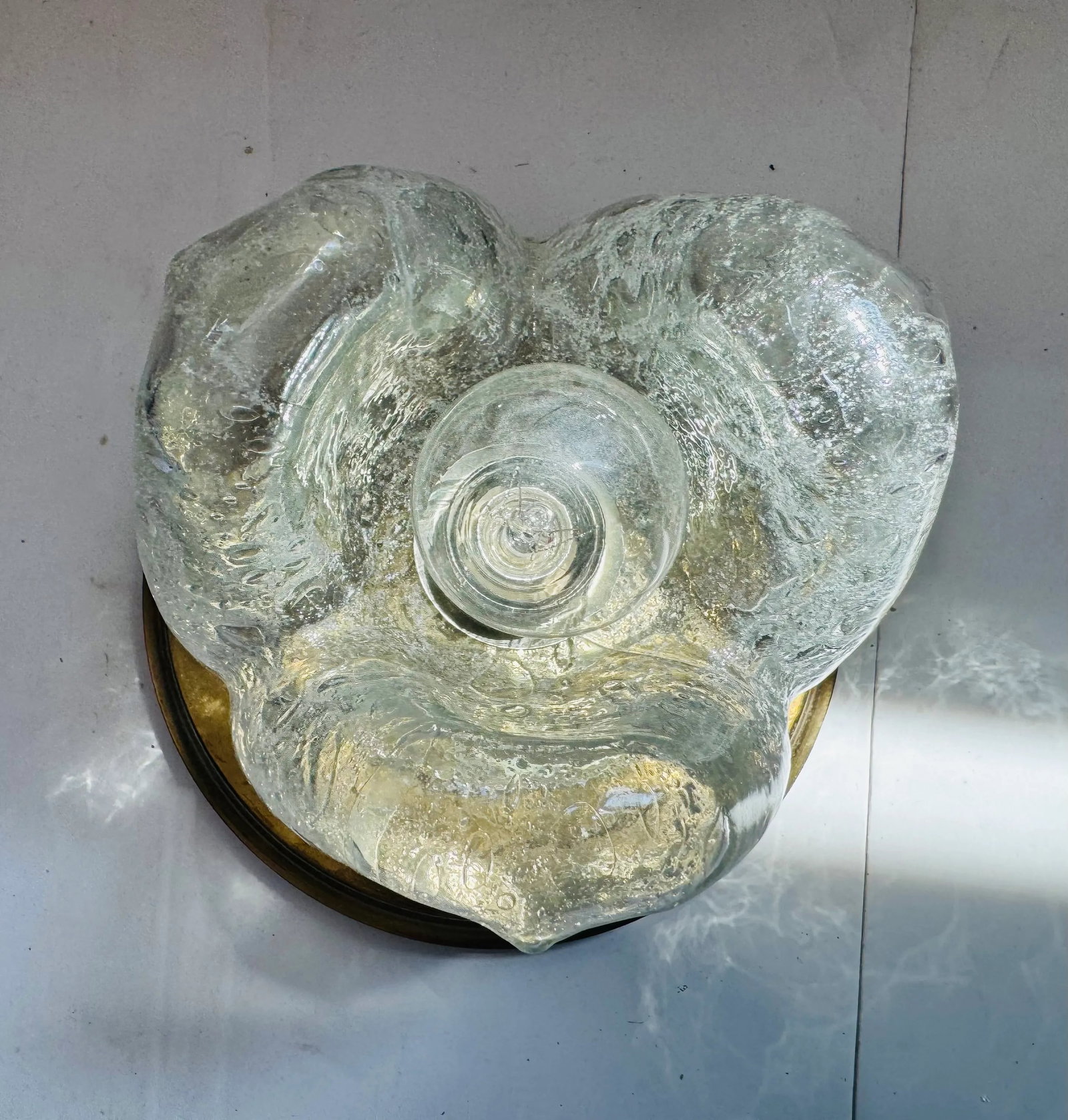 Pair of Doria Murano Glass Flush or Wall Lamps - 6